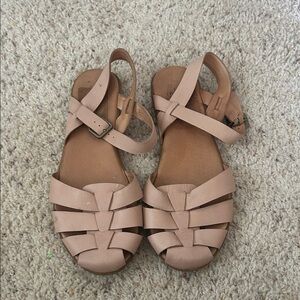 Nisolo Blush Strappy Sandals